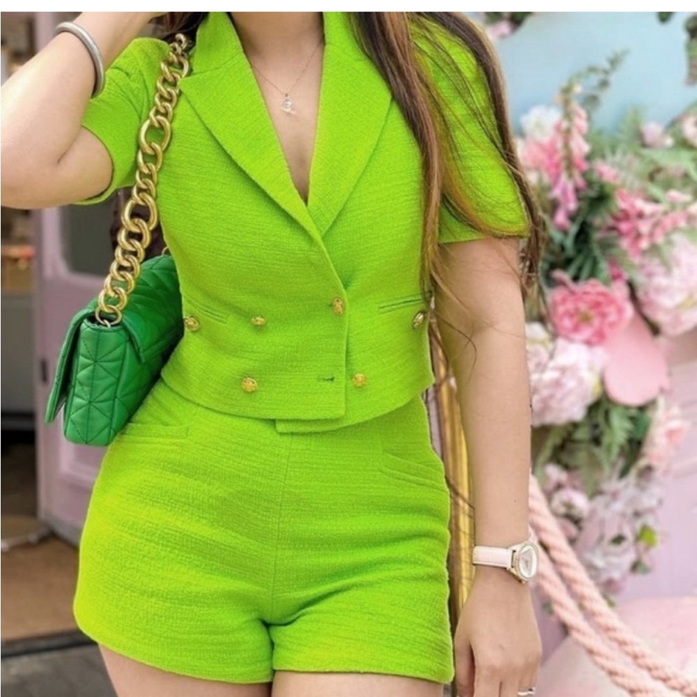 Zara Bright Green Jumpsuit